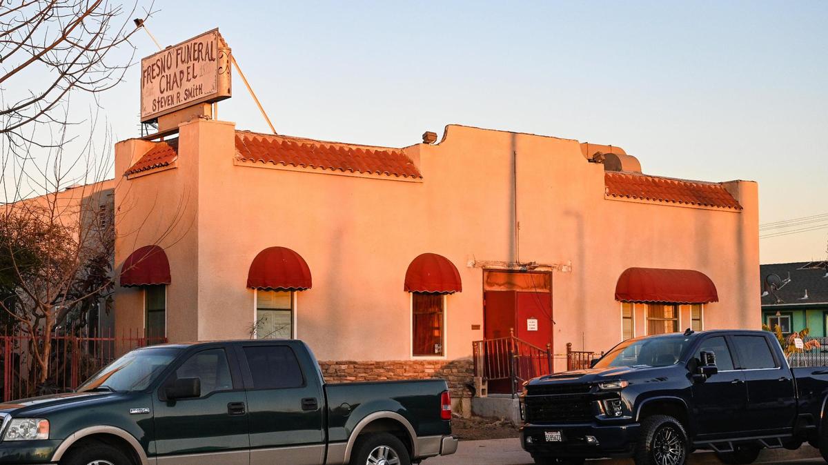 Fresno Funeral Chapel on A Street in west Fresno photographed on Friday, Feb. 4, 2022.