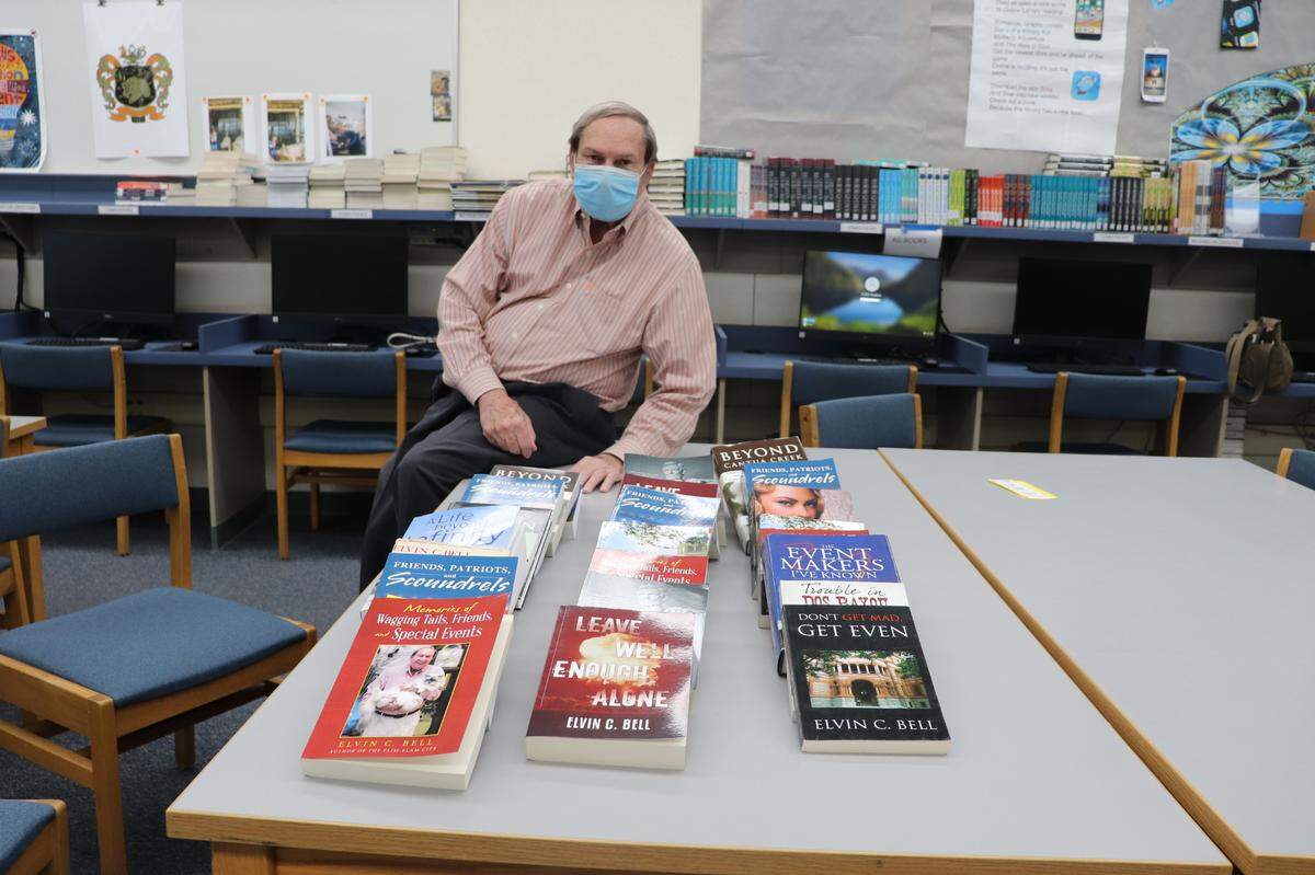 Fresno resident, author, and former city councilmember Elvin C. Bell donated a dozen of his books to the Central Unified School District.