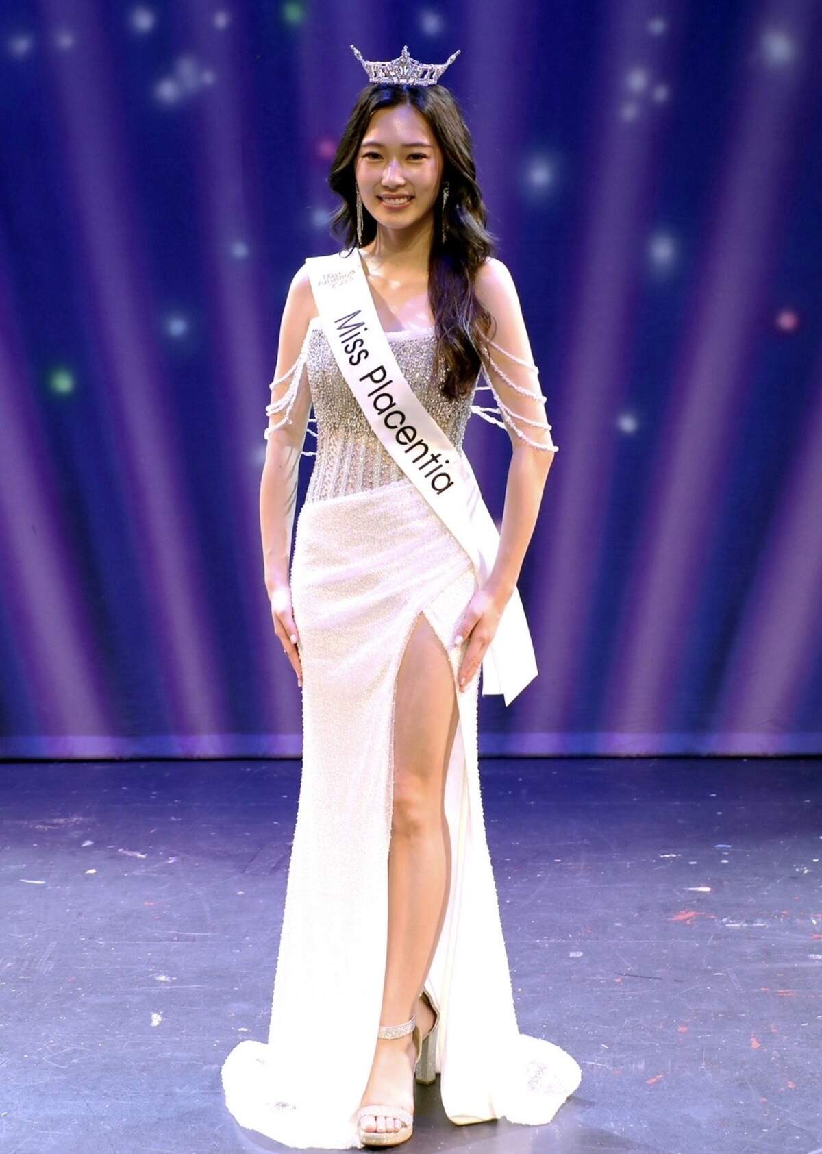 Miss Placentia 2026 Ashley Lee poses with her crown and sash.