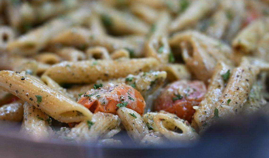 A pasta option available at Dosan A Social Eatery buffet along Shaw Avenue between Villa and Minnewawa avenue. The new eastery offers a salad bar, buffet and a high end bar in Clovis.