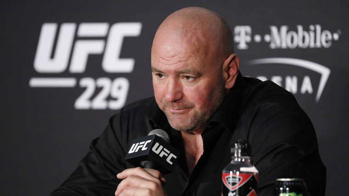 UFC president Dana White was caught on video striking his wife.