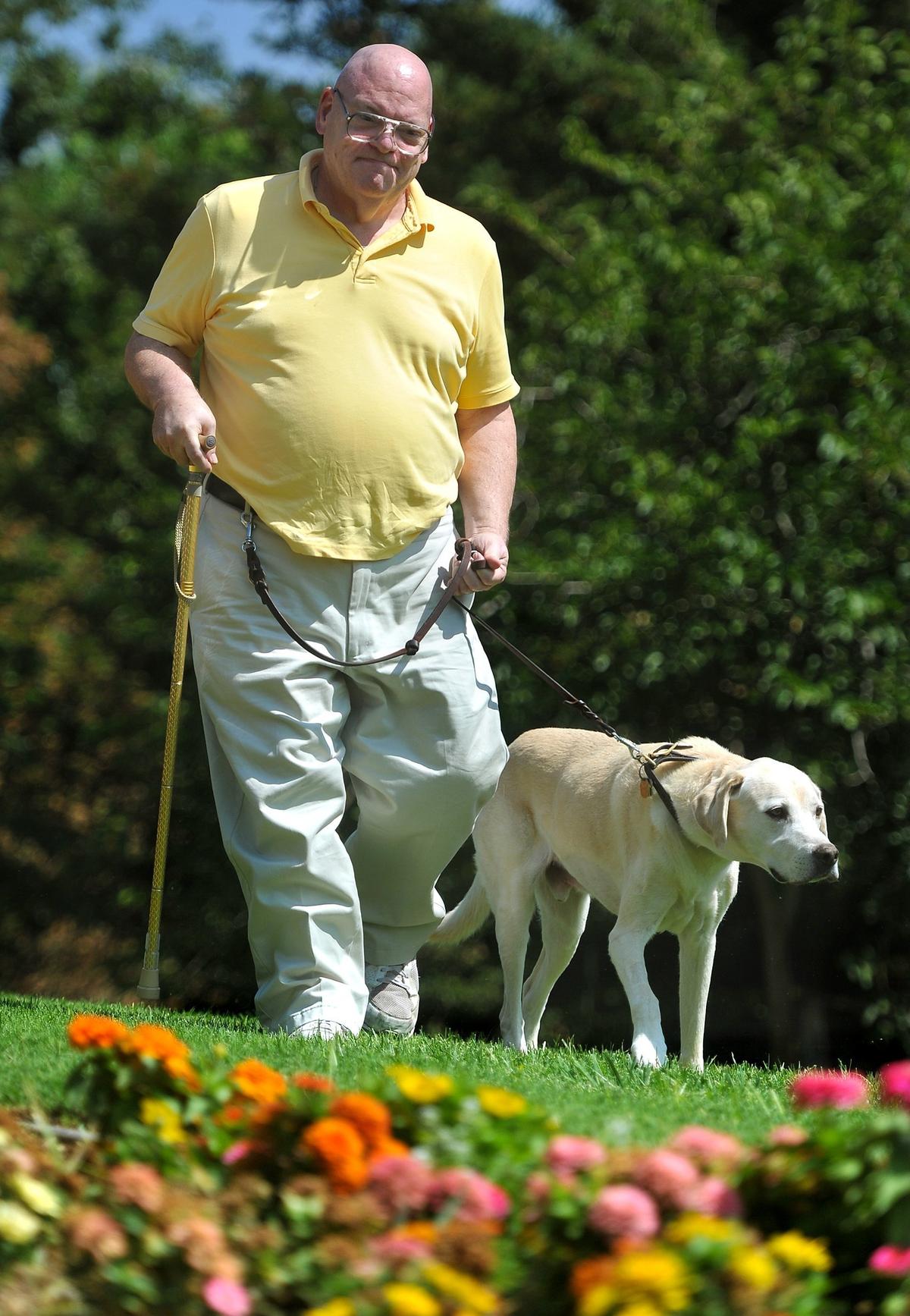 Edward Crane of Clovis has epilepsy and has relied on Alepo, his assistance dog, to alert him before seizures. But Alepo has had gallbladder surgery and other health problems, and has had to retire. But Alepo will continue to live with Crane, remaining friends as he welcomes a new member of the household, a new assistance dog in November.