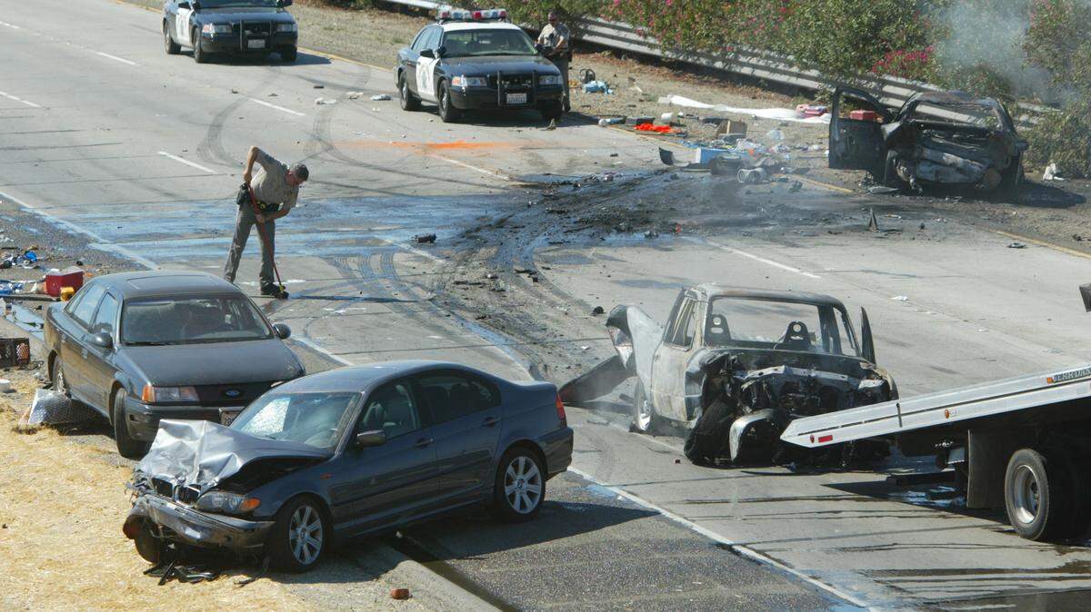 According to Insurance news site Quote Wizard, Fresno ranks 24th in the nation when it comes to having the worst drivers. This multi-vehicle accident from 2008 occurred on Highway 99 in the afternoon, and resulted in two of four cars that were involved getting burned completely.