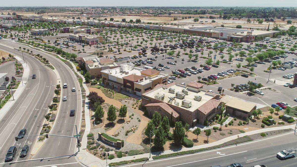 The Marketplace at El Paseo is shown in this drone image taken on Friday, May 14, 2021.
