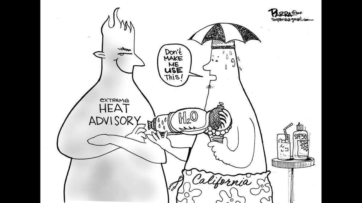 Heat along with drought.
