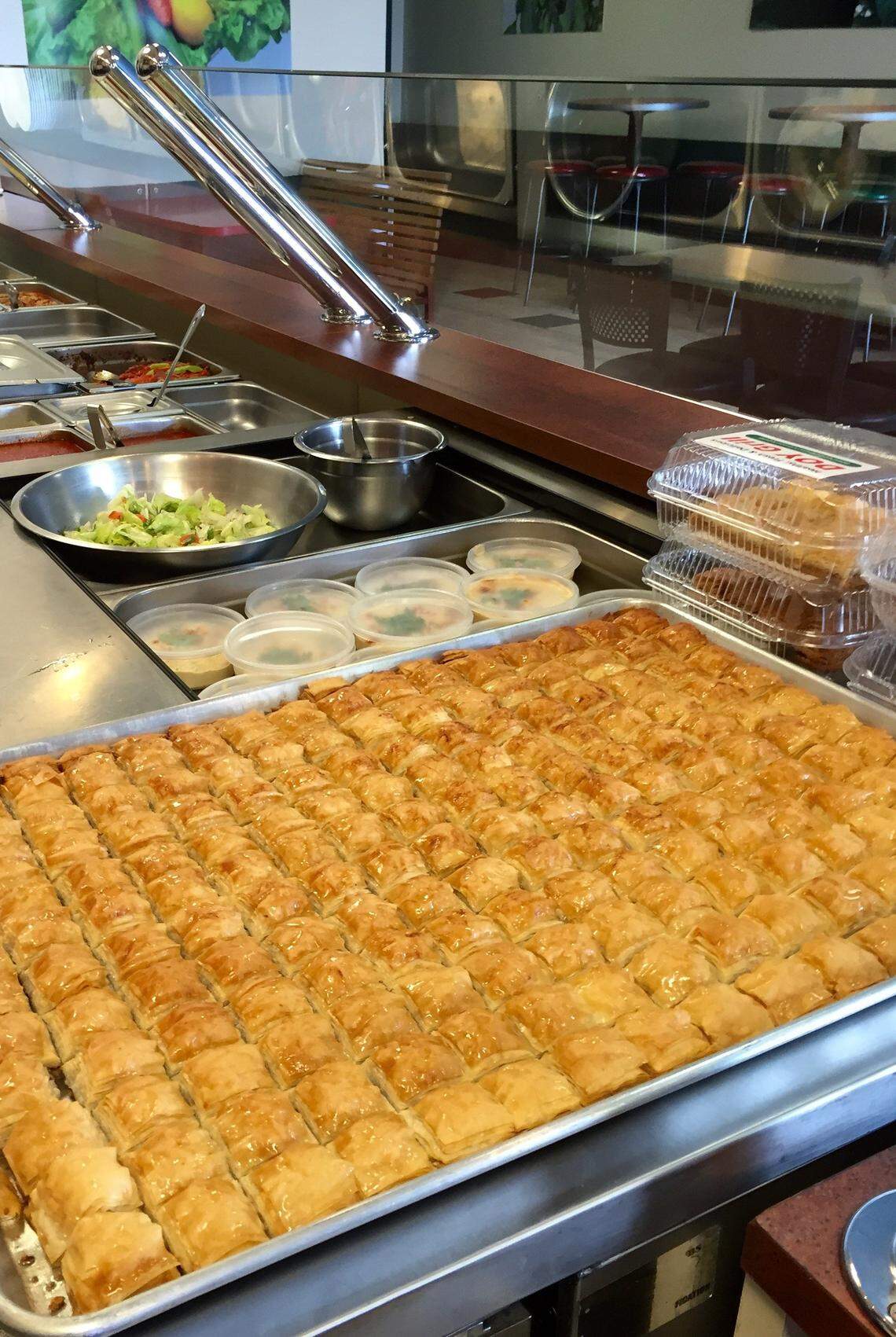 Doy Grill sells baklava in this file photo taken in 2015 of its original location. The Mediterranean restaurant has opened a new location in Fresno at Bullard Avenue and Fresno Street.