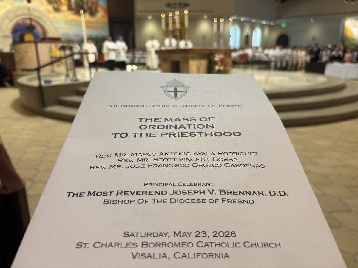 Scott Borba, former e.l.f. Cosmetics co-founder, was ordained a Catholic priest in Visalia Saturday, May 23, 2026. He will serve as parochial vicar at Our Lady of Perpetual Help in Clovis.