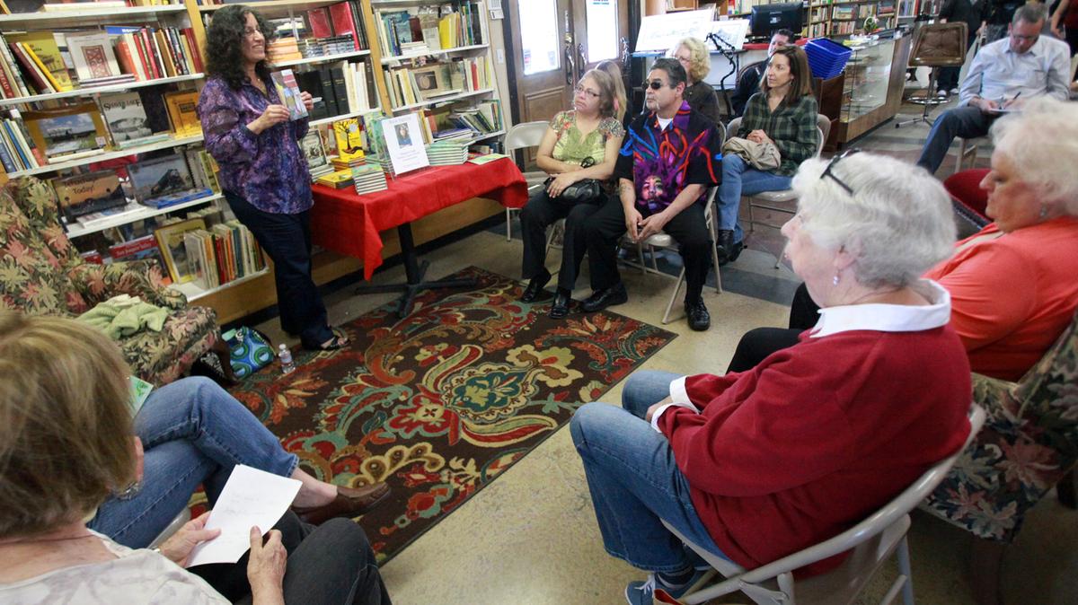 Margarita Engle speaks about her books during a book-signing event presenting her latest work titled “The Wild Book” at Clovis Book Barn in Clovis on March 24, 2012. Engle won the Newberry honor in 2009.
