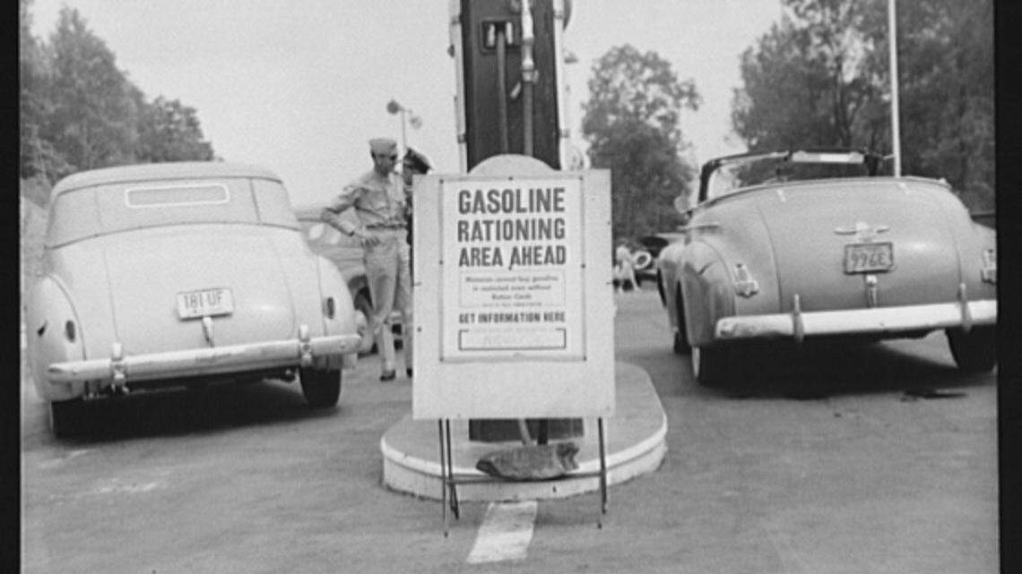 Americans during World War II had rations for all sorts of goods, including gasoline.