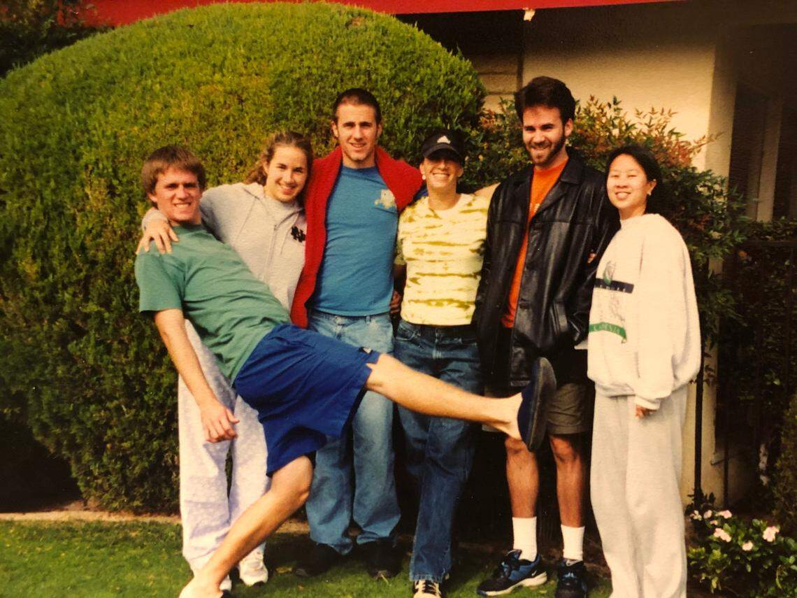 Nicholas Torchia, left, with his siblings and a sister-in-law.