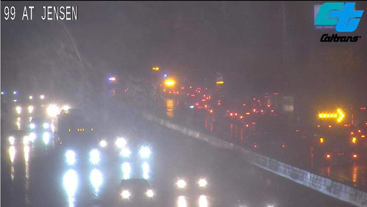 Two lanes of the south side of Highway 99 were closed early Tuesday, Dec. 27, 2022, following a crash involving a big rig, according to California Highway Patrol.