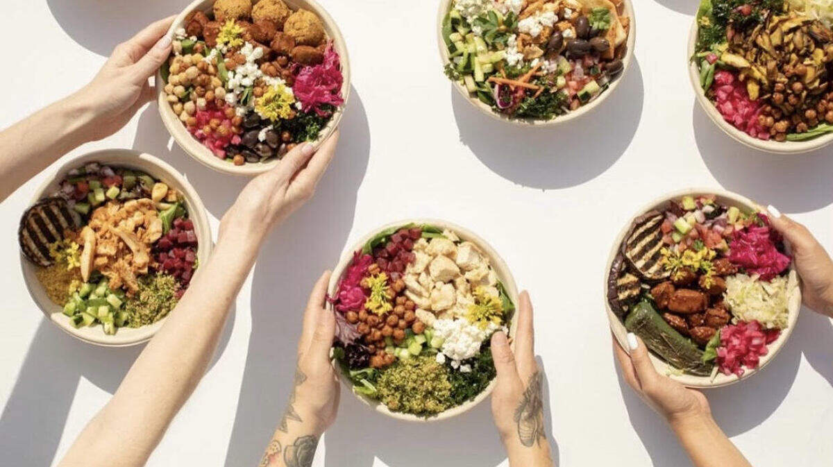 Hummus Republic sells build-your-own bowls, pita and wraps.