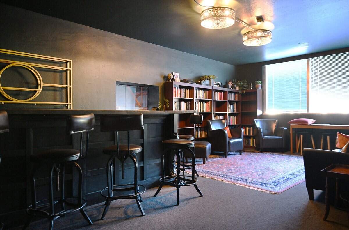 An upper floor room of the speakeasy at Lisa Tackett's new The Enchanted Pour on Olive Avenue in the Tower District, is seen Thursday, June 25, 2026 in Fresno.