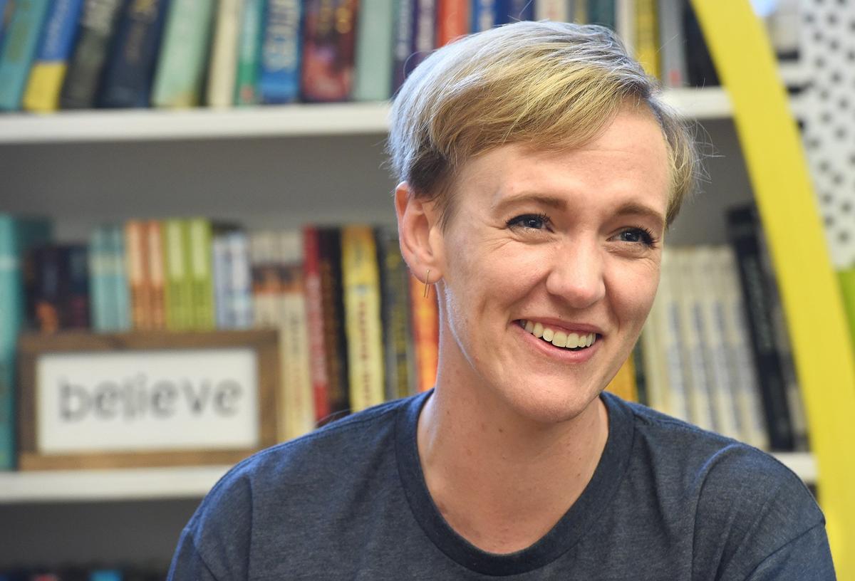 Bud Rank Elementary sixth-grade teacher Allison Vargas in her classroom Monday, March 25, 2019.