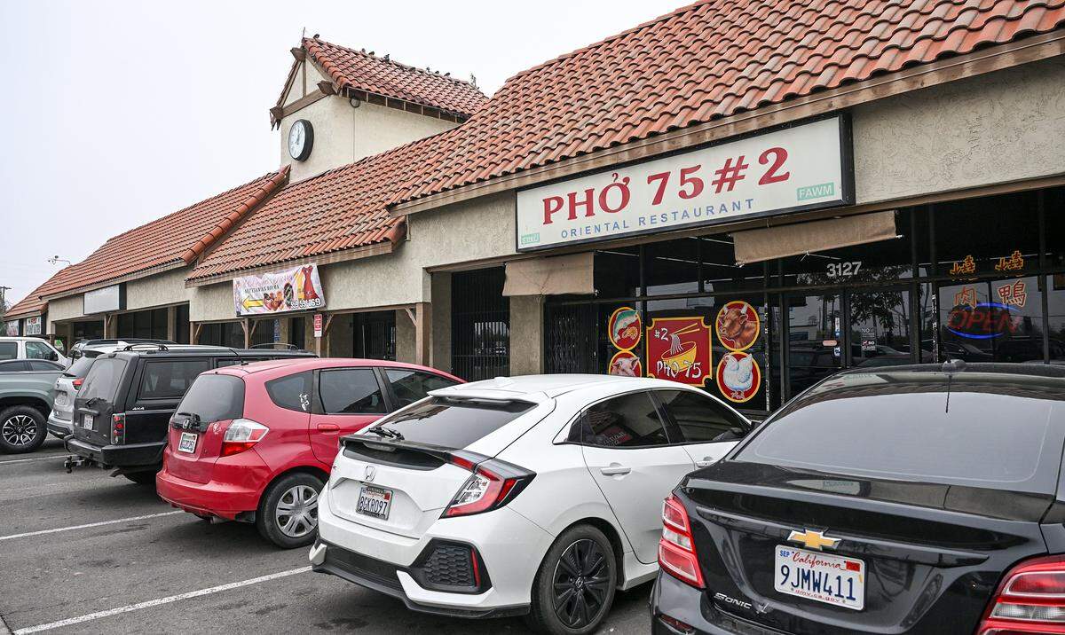 Pho 75 #2 is one of several pho restaurants that occupy the the Mayfair Center at First and McKinley in Fresno.