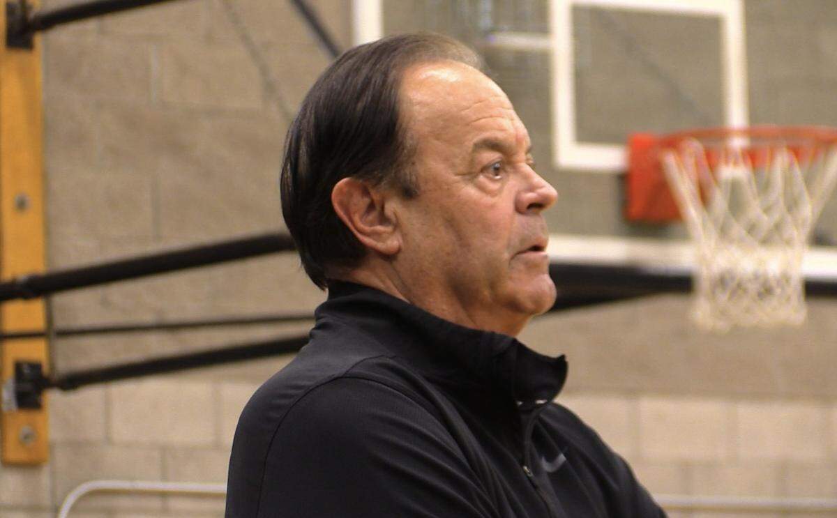 Tom Orlich looks on during Buchanan’s high school basketball game against Central.