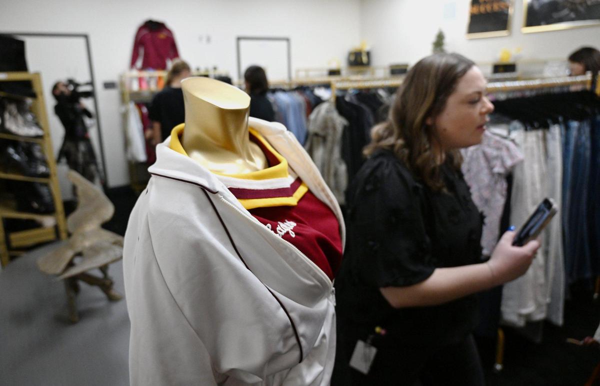 The grand opening of Clovis West’s new student store Golden Eagle Outfitters was held Thursday afternoon, Jan. 30, 2025 in Fresno. The store receives donated new and almost-new clothing for students, inspired by a past student’s need.