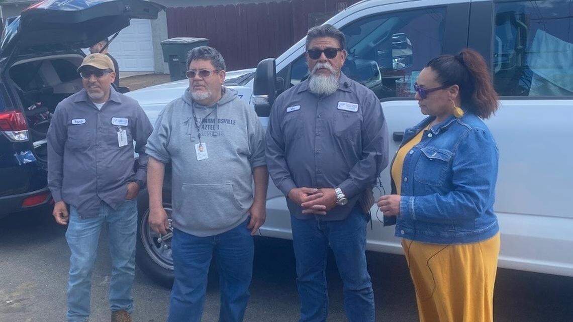 Four good Samaritans sprang into action to help the children, with Gerald Garcia, second from right, remarking, “You got to do what you got to do.”
