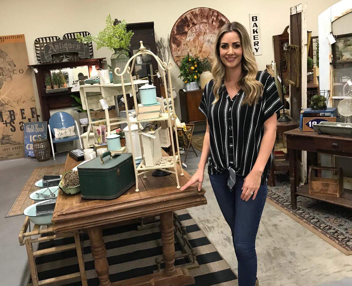 Melisss Steward, of Steward Estate Sales, has converted a Clovis warehouse into a store selling antiques, vintage items and clothing. The store is Decades.