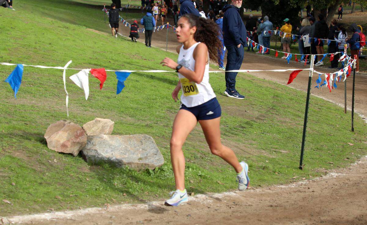 Bullard High senior Isabella Ramírez finished fourth in 17:26.7 in Division I girls at the CIF state cross country championships at Woodward Park on Nov. 29, 2025.