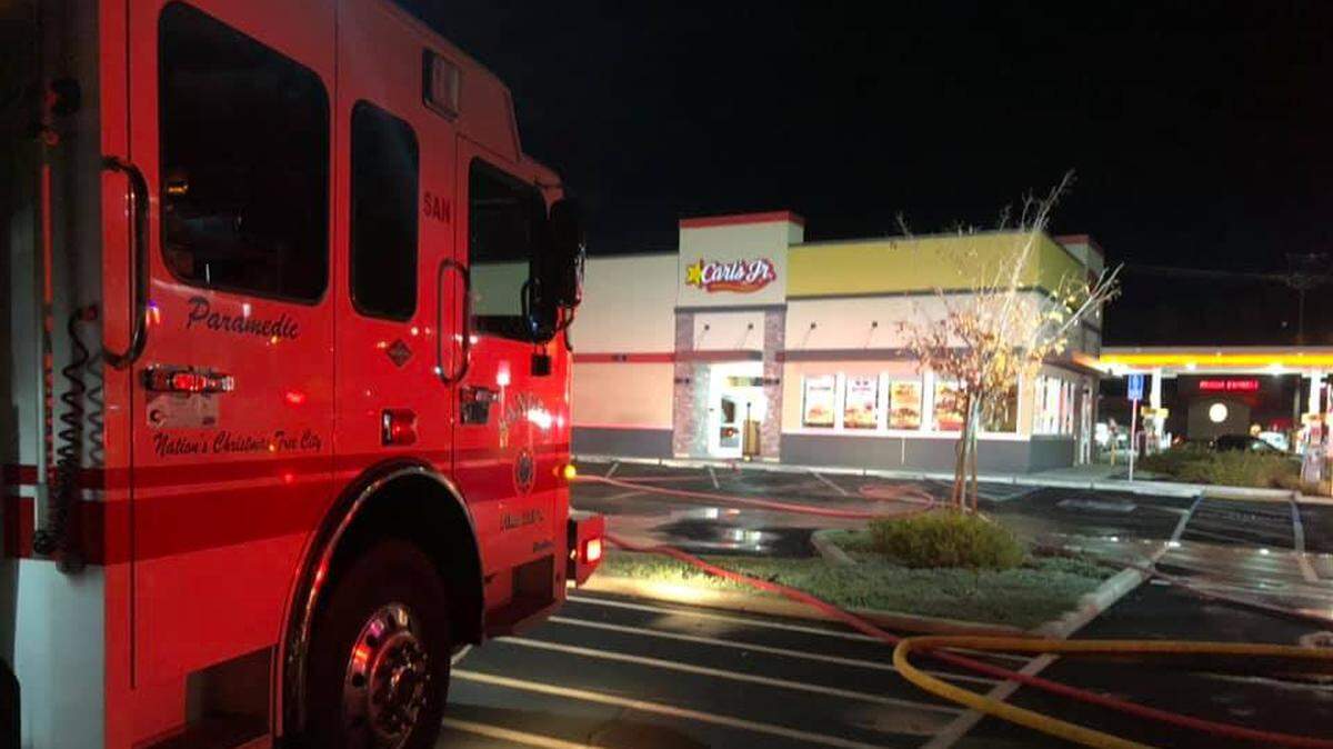 The Carl’s Jr. fast food restaurant in Sanger caught on fire Wednesday night. Sanger Fire Chief Greg Tarascou said the fire likely was started accidentally based on initial investigation. No one was injured.