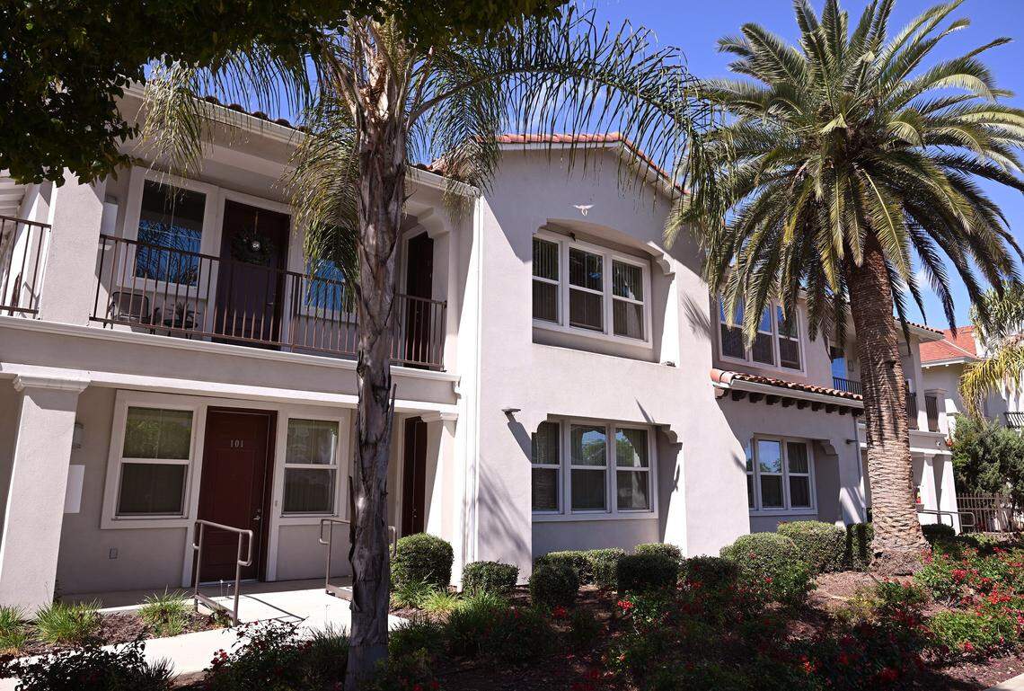 1743 at Crichton is property developed by Granville Homes, across from Crichton Place on L Street, photographed Wednesday, April 22, 2026 in Fresno. Granville Homes has posted its urban portfolio for sale. 