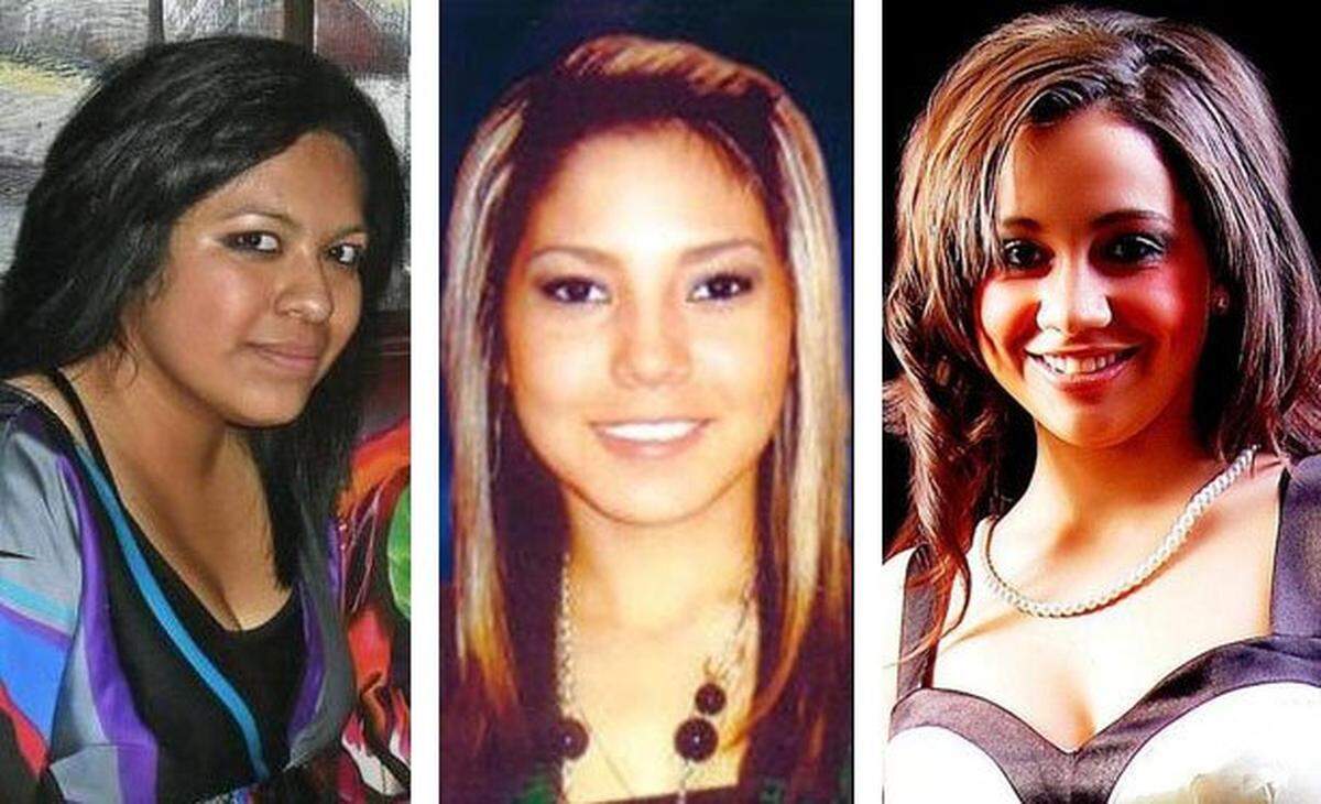 Three women killed in the 2010 Greyhound bus crash, from left: Vanessa Gonzalez, Sylvia Garay and Stephanie Cordoba.