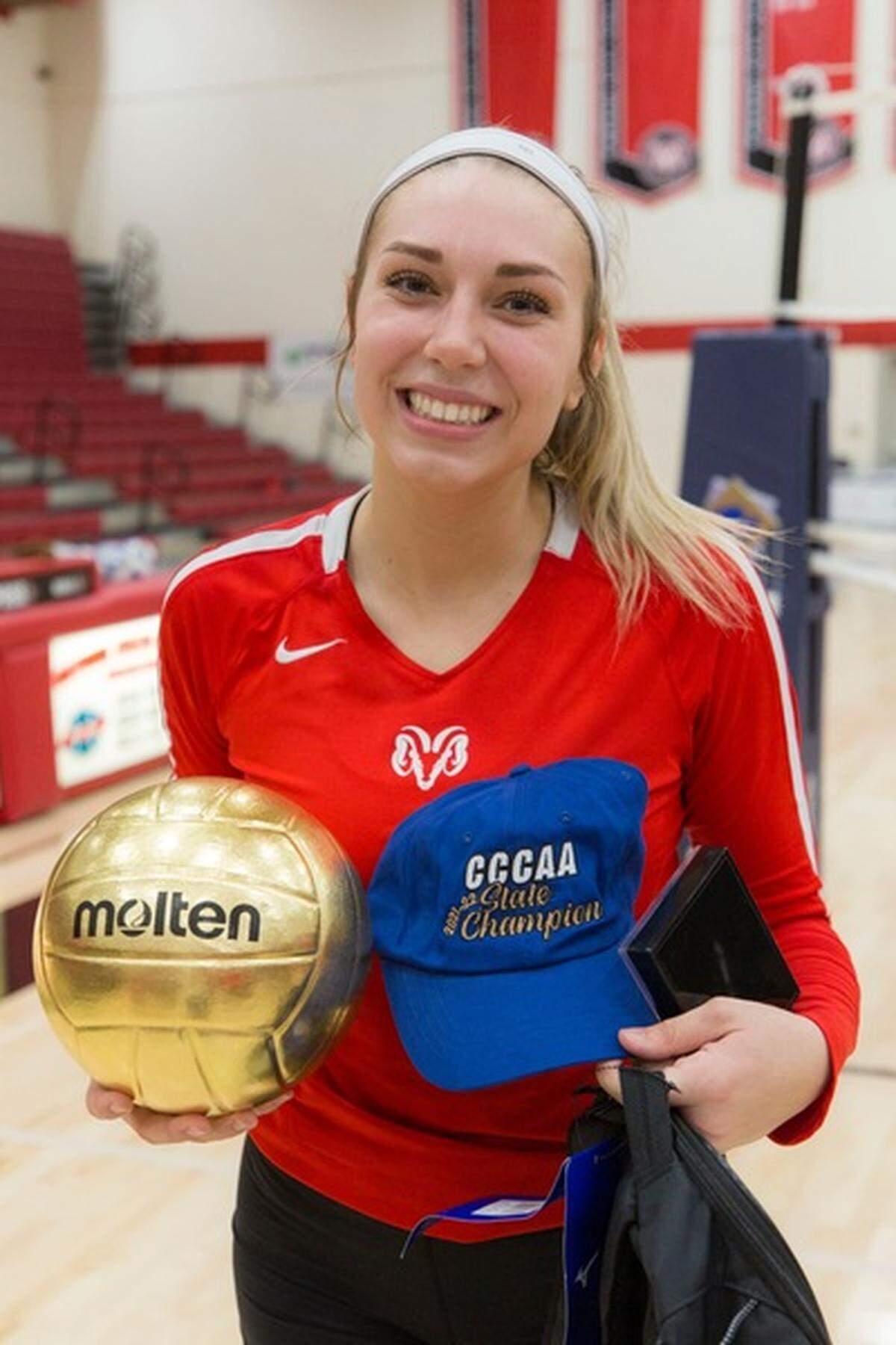 Lexi Pagani led the Fresno City College volleyball team to a state title and was named most valuable player on Sunday, Dec. 5, 2021.