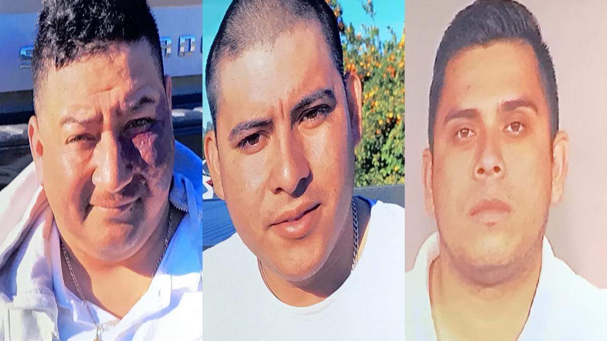 Juan Gutierrez Lopez, 37, Rogelio Ponce Galvan, 25, and Francisco Rafael Navarro Gonzalez, 23, are being held in Fresno County Jail on an ICE detainer following a large methamphetamine seizure in Fresno and Dinuba.