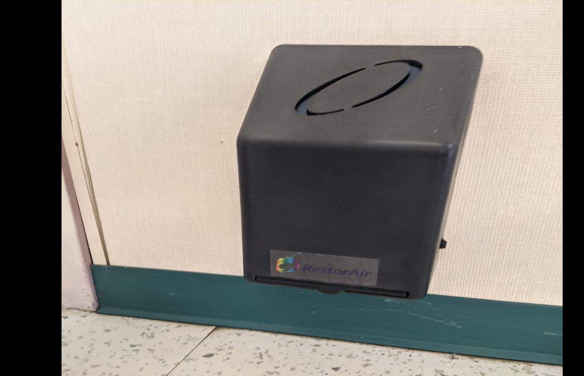 Instead of buying and installing HEPA filter machines at the beginning of the school year, Fresno Unified purchased small 12-volt plug-in machines.