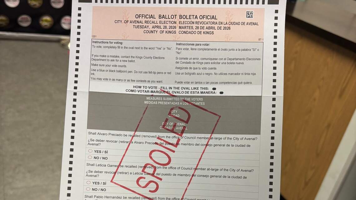 Boletas de destitución de la ciudad de Avenal quedan ‘secuestradas’. ¿Qué significa para los votantes?