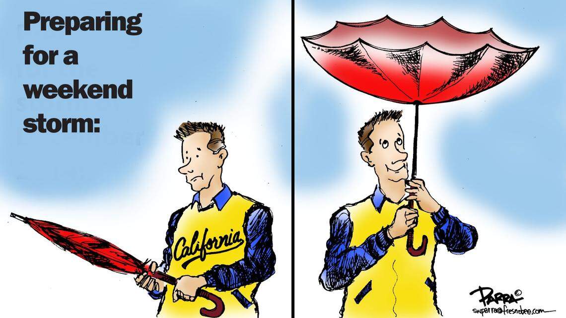 How the Central Valley readies for the fall’s first major storm: SW Parra cartoon