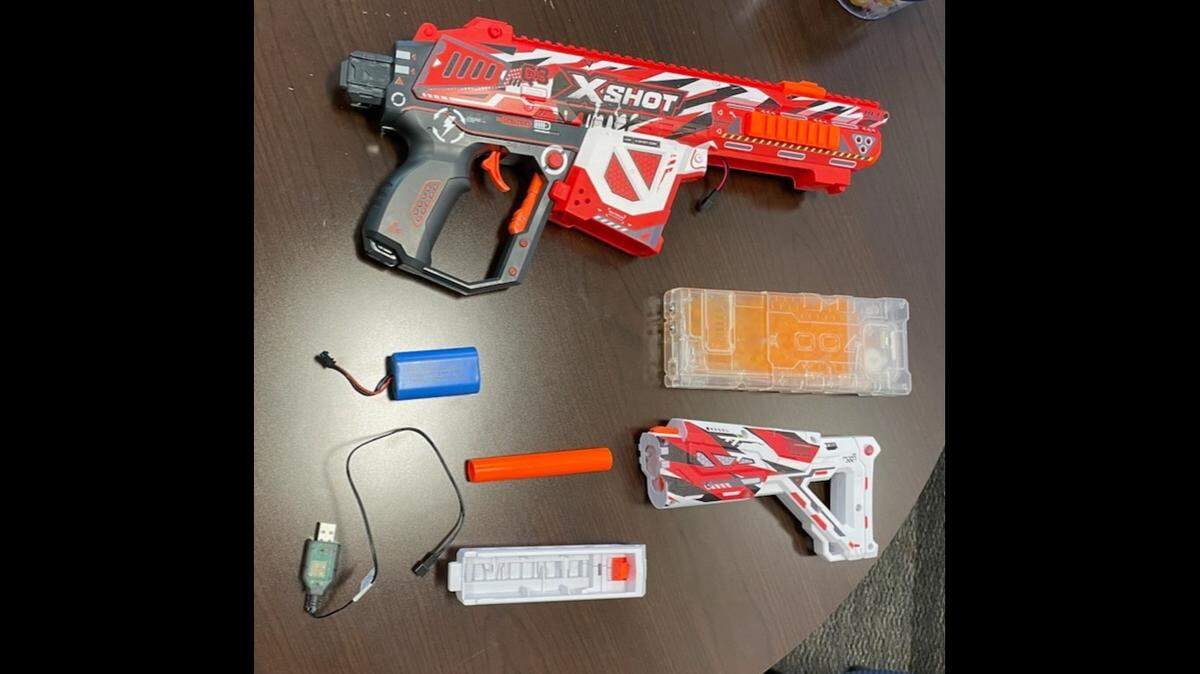 A Bullard High student used a gel blaster, which fires liquid-filled beads about the size of a BB, to shoot several children in a Fresno bus on Tuesday, Nov. 7, 2023, according to the Fresno County Sheriff’s Office. No one was injured.
