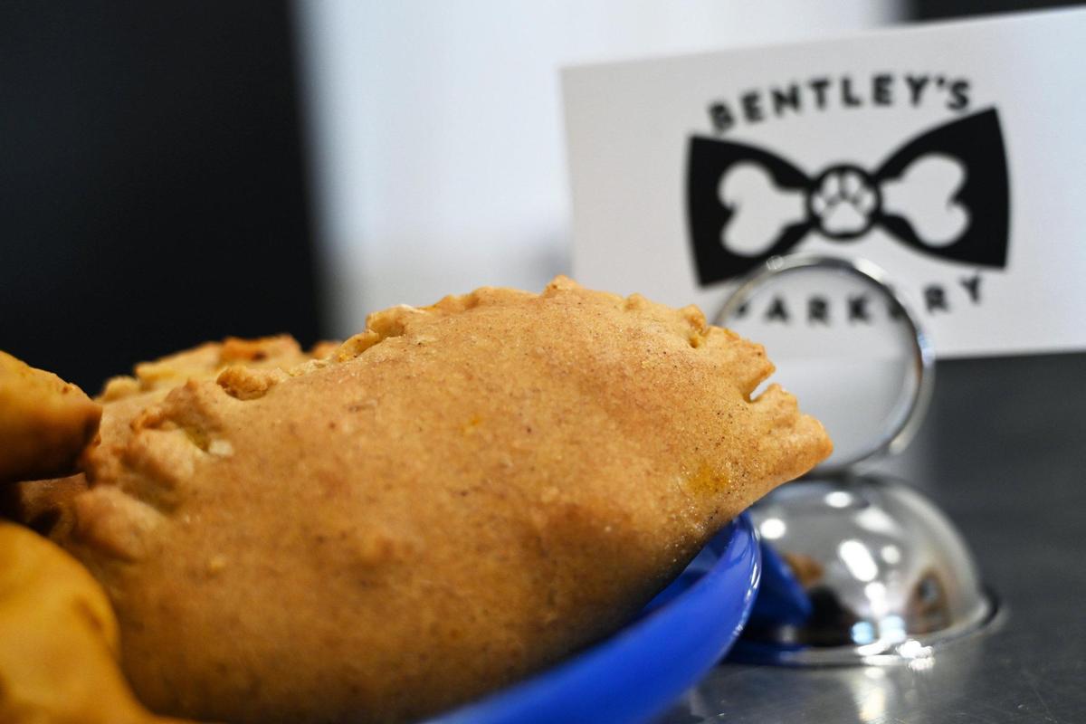 Ebony Brown new shop Bentley’s Barkery & Barktique located in Fig Garden Village offers special dog “em-paw-nadas” she bakes in-house. Photographed Wednesday, Aug.10, 2022 in Fresno.