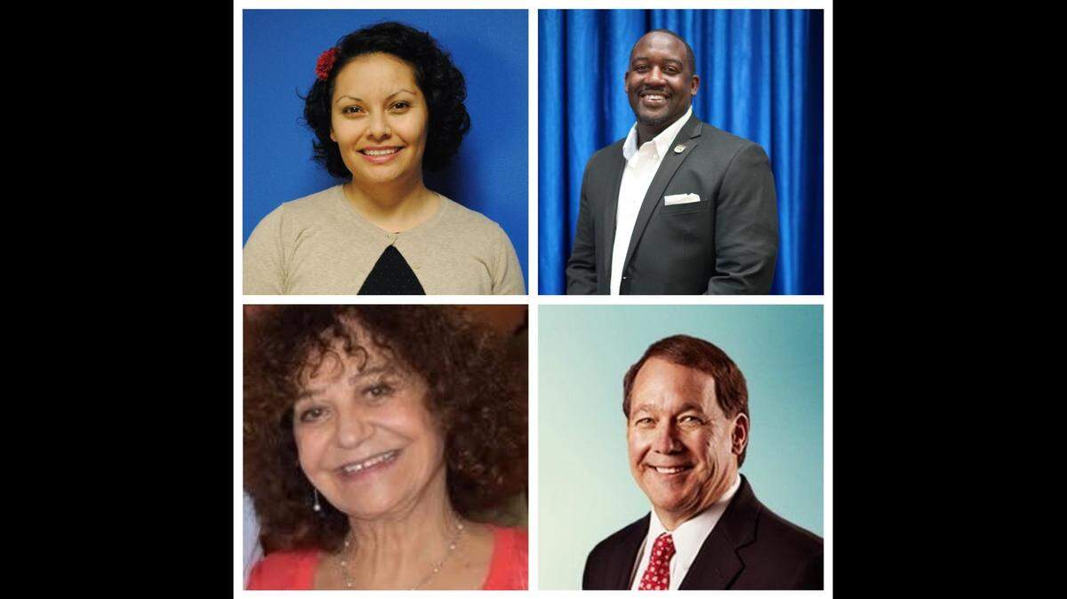 The Fresno Bee’s opinion advisory board members, from top left: Sandra Celedon, Corey Jackson, Mike Betts and Pauline Sahakian.