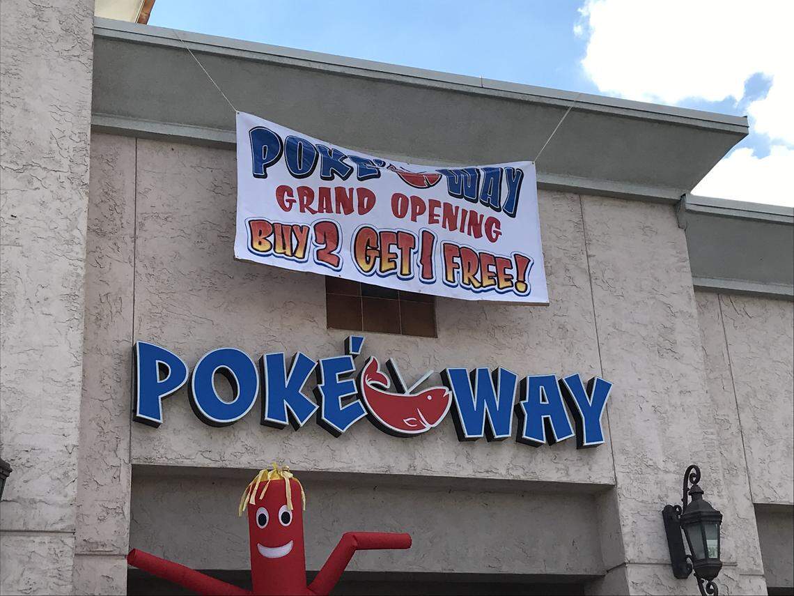 Poke Way is a new restaurant specializing in poke bowls made with raw tuna, but customers can also choose seared tuna, chicken, tofu or other options.