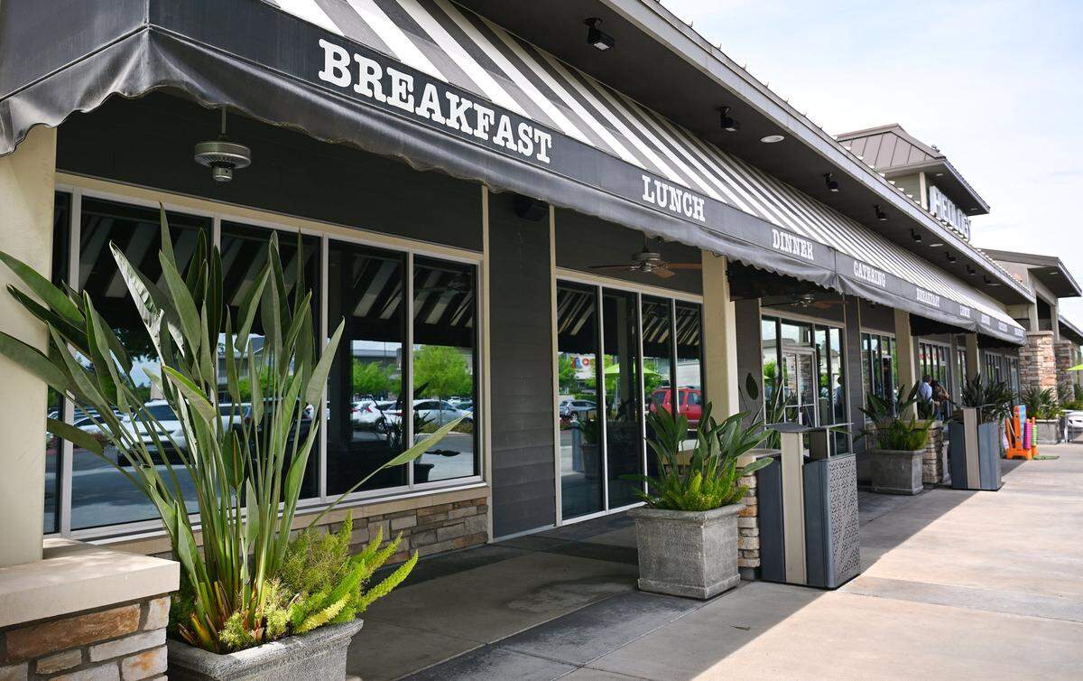 Corner Bakery Cafe in the Park Crossing shopping center at Friant Road and Fresno Street has closed. Photographed Thursday, April 8, 2026 in Fresno.