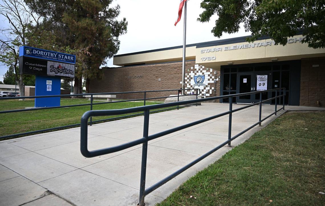 The Good News Club, funded by the religious group Child Evangelism Fellowship NorCal chapter, has been using on-site space at FUSD schools like Starr Elementary to teach about God after school hours. The group uses the promise of candy for students to bring their peers to the meetings. Photographed Wednesday, Sept. 18, 2024 in Fresno.