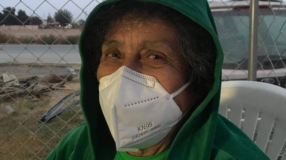 Estella Bravo, 78, of Tipton tells her neighbors about the nitrate contaminated water. Official notices don’t get to renters in apartments next door. She’s worried for kids and pregnant women who can’t afford bottled water, so she’s been advocating for two years for the community to receive free bottled water.