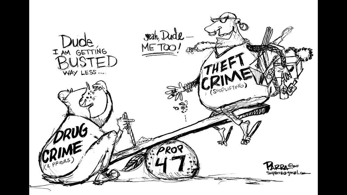 Does California’s Proposition 47 lead to more crime? SW Parra weighs in with new cartoon