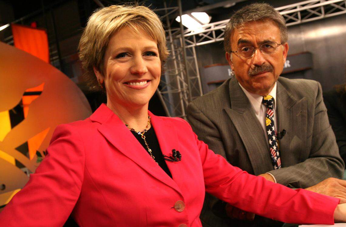 Channel 26 "Great Day" co-hosts Kim Stephens and Kopi Sotiropulos on the set in a file photo from 2007.
