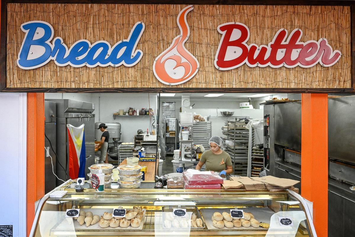 Bakers are busy with their creations at Bread and Butter, a Filipino bakery which recently opened near Fresno Street and Gettysburg Avenue after first getting started at a farmers market.