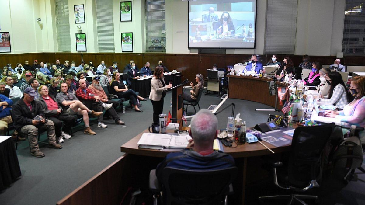 Fresno Unified board meeting.