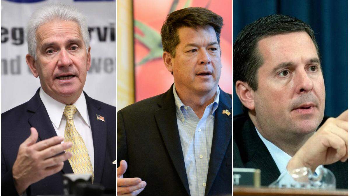 San Joaquin Valley Reps. Jim Costa, D-Fresno, TJ Cox, D-Fresno, and Devin Nunes, R-Tulare.
