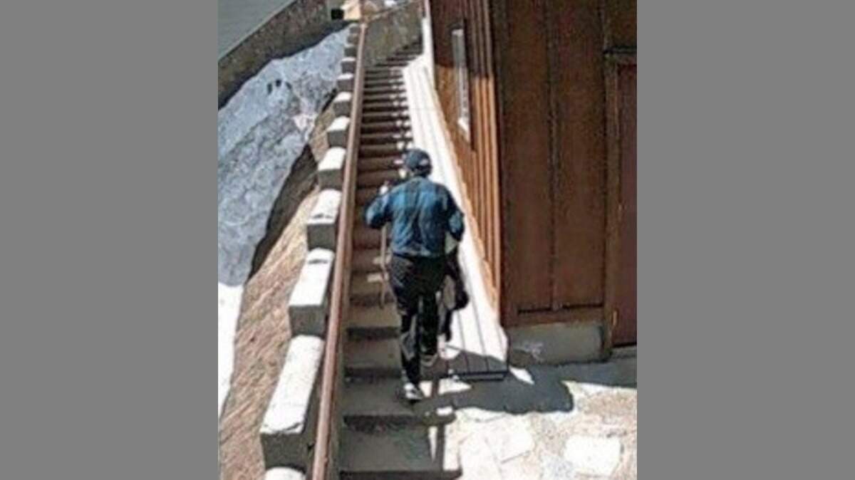 Surveillance video of 84-year-old Augusto Zarate who went missing at Huntington Lake on Monday. The video was captured in the neighborhood on Monday.