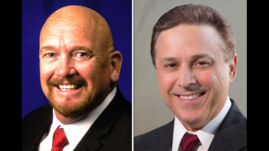 Candidates for the District 2 seat on the Fresno County Board of Supervisors are incumbent Supervisor Steve Brandau, left, and Fresno City Councilmember Garry Bredefeld.