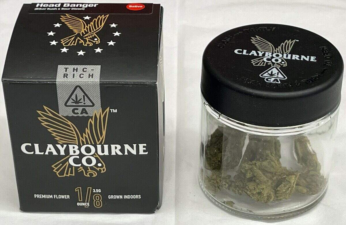 Claybourne Co.’s Head Banger was identified in a state-ordered recall in California on Jan. 25, 2022.