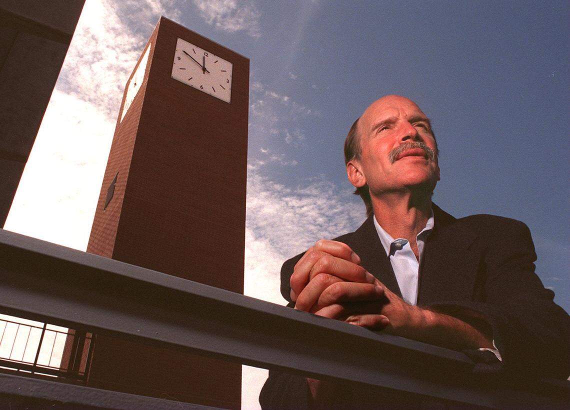 Robert Levine pictured for a Fresno Bee story about his international best-selling book, “A Geography of Time.”