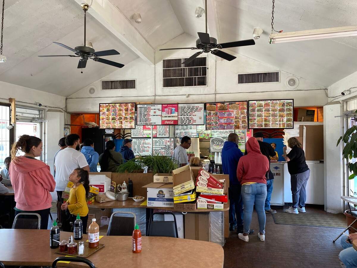 The interior of Mark’s Kitchen on Belmont Avenue in Fresno