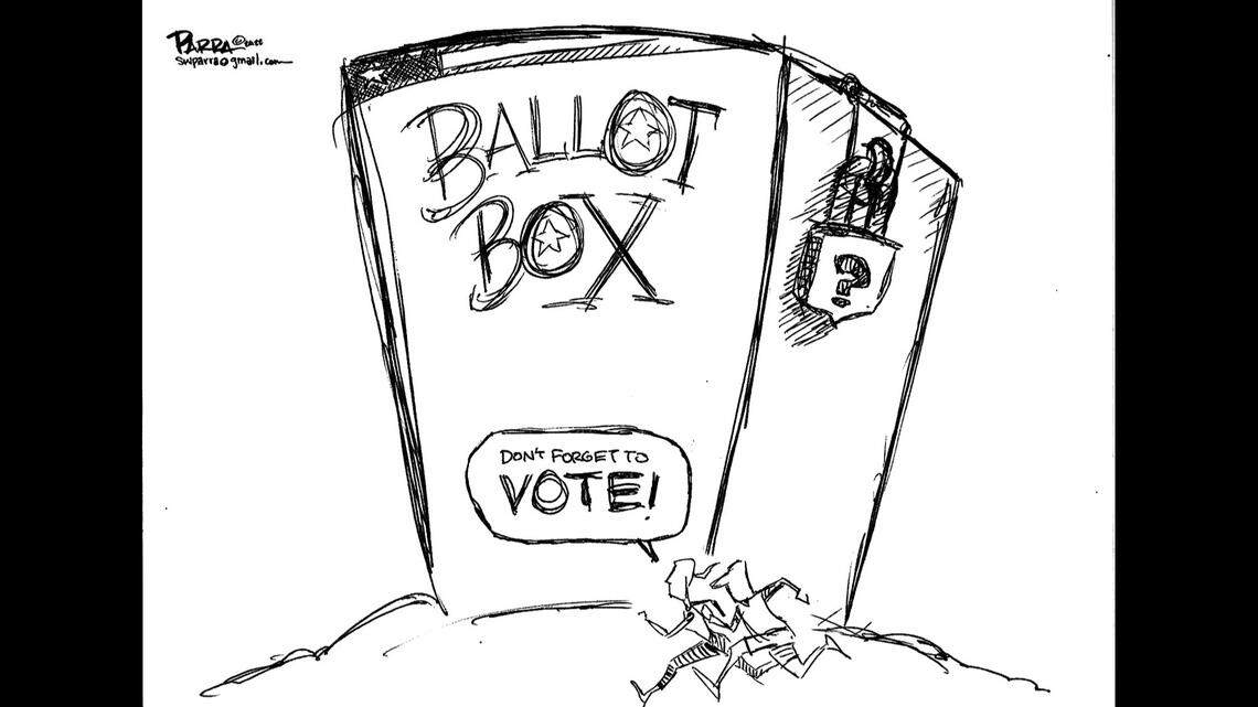 The election is here! A visual reminder to make choices and cast ballots by Tuesday